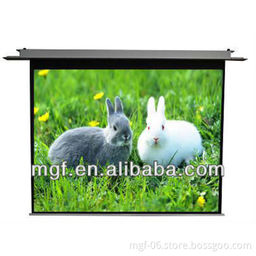 In-ceiling Electric projector Screen with IR or RF Remote Control Optional